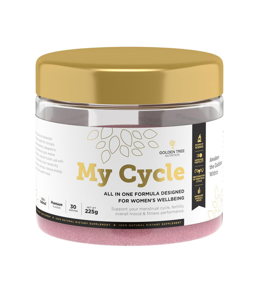 Golden Tree My Cycle - PCOS Supplement with Myo-Inositol Promotes Hormonal Balance & Normal Ovarian Function - with Magnesium, Zinc, Folate, Chromium, Vitamin D & Vitex Agnus