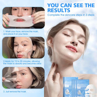 Allony Biodance Bio-collagen Real Deep Mask, Bio Collagen Face Mask, Bio Collagen Mask Overnight, Deep Hydration, Firming and Repairing(4pcs)