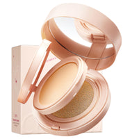 RUICHING CC Cream Cushion Foundation Tinted Moisturiser, Skin Tint Full Coverage Foundation Makeup, Lightweight Breathable Hydrating Smoothing Color Correcting Cream Face Women