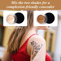 Nadiaen Tattoo Cover up Makeup Waterproof & Sweatproof Tattoo Concealer Full Coverage Body Concealer Hidden Spot Birthmarks Scars for Men and Women