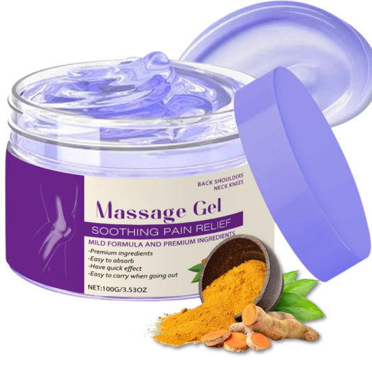 Kr-EIN Massage Gel - Soothing Pain Relief Massage Gel 100g - Natural Joint Pain Relief Purple Gel, Rapid Absorption Joint Cream for Back, Neck, Knees, Sports Recovery, Deep Muscle Pain Relief