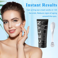 INBOLM 3Pack Eye Bag Cream Instant Firm Eye Tightener Instant Firm Eye Cream Tightener Eye Bag Cream Moisturizing Treatment With Eye Cream Massager