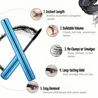 SEMECOMER Prime Lash Mascara For Mature Women – Waterproof Black Formula Adds Length & Volume to Thinning Lashes, Gentle Clump-Free & Smudge-Proof. Mascara For Older Women, No Irritation, All-Day Wear