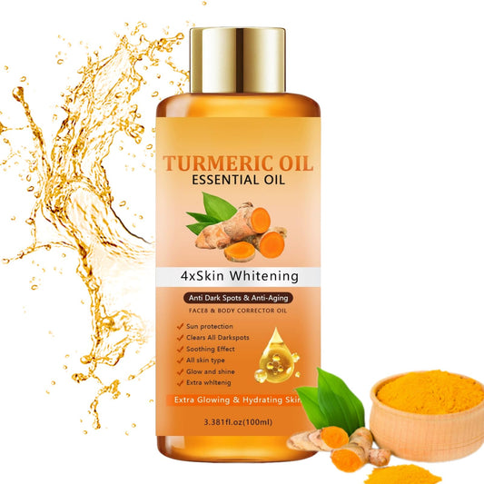 IZBEAUVO Turmeric Massage Oil - Remover Dark Spots for Face & Body | Turmeric Oil Super for Skin Lightening Moisturizer Nourishing Anti-Aging | Hyperpigmentation Treatment for Face & Body, for All Skin Types