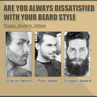 Jinjiar Beard Growth Kit,Beard Growth Oil with Roller for Promote Hair Regrowth,Natural Ingredients Beard Growth Serum,Beard Growth Serum for Men,Acial Hair Treatment,Beard Thickener for Men,Mens Beard Growth