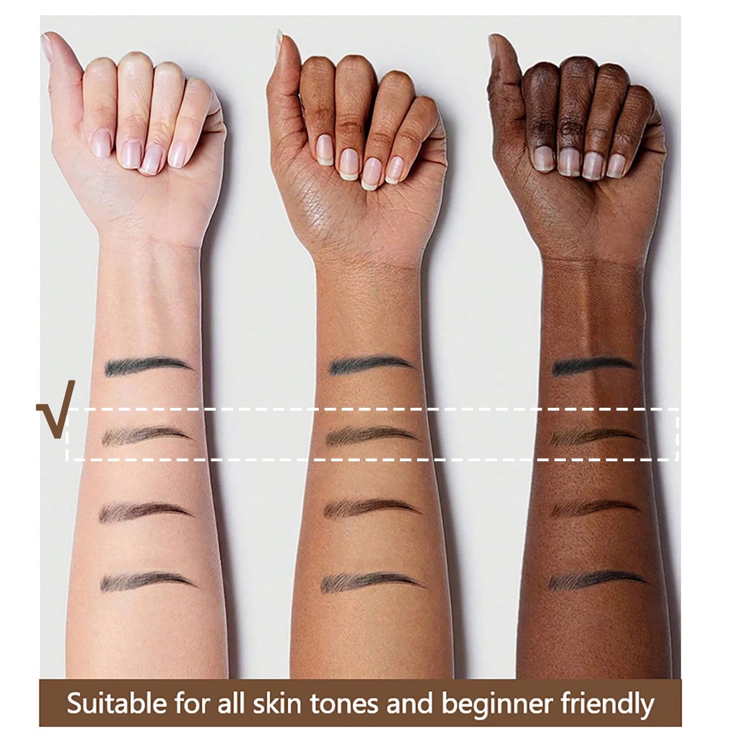 Angled Brow Brush & Dip – Waterproof, Smudge-Proof Liquid Eyebrow Pen For Hair-Like Strokes & Natural Brows – Shade #02 Auburn