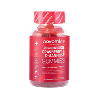 Novomins Cranberry & D Mannose Gummies - Cranberry Supplement for Urinary Tract Health and Better Bladder Control - With Zinc, Magnesium, and D-Mannose Powder - Vegan & Gluten-Free - 60 Inulin Gummies
