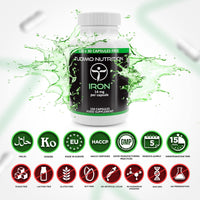 TUDIMO Iron 14 mg Ferrous Fumarate Capsules | 150 pcs (5 Month Supply) of Rapidly Disintegrating Capsules, Each with 14mg of Premium Quality Extra Strength Powder