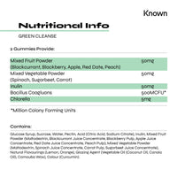 Super Green Powder Gummies by Known Nutrition | Natural Digestive Support | Natural Lemon and Orange Flavour | 60 Two-a-Day Vegan Vitamin Gummies (One Month’s Supply)  | Greens Powder Alternative