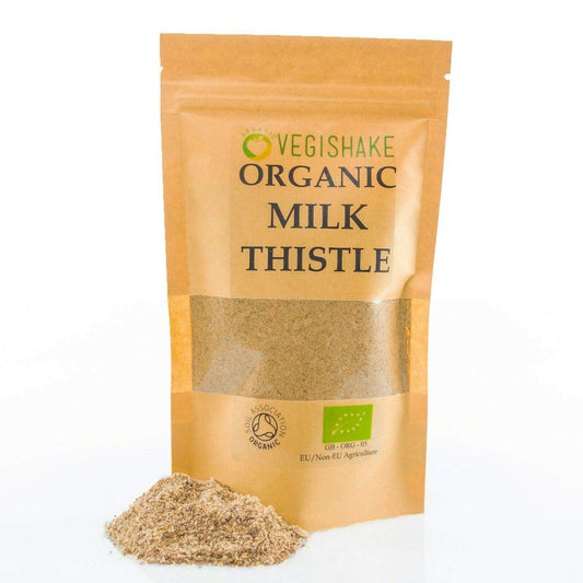 vegishake Organic Liver Detox Silymarin Powder Liver Health Body Detox Antioxidant Protein (150g)