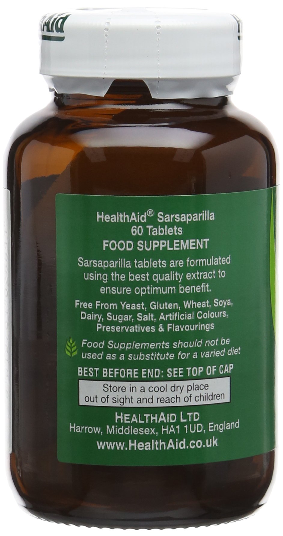 HealthAid Sarsaparilla 560mg 60 Tablets