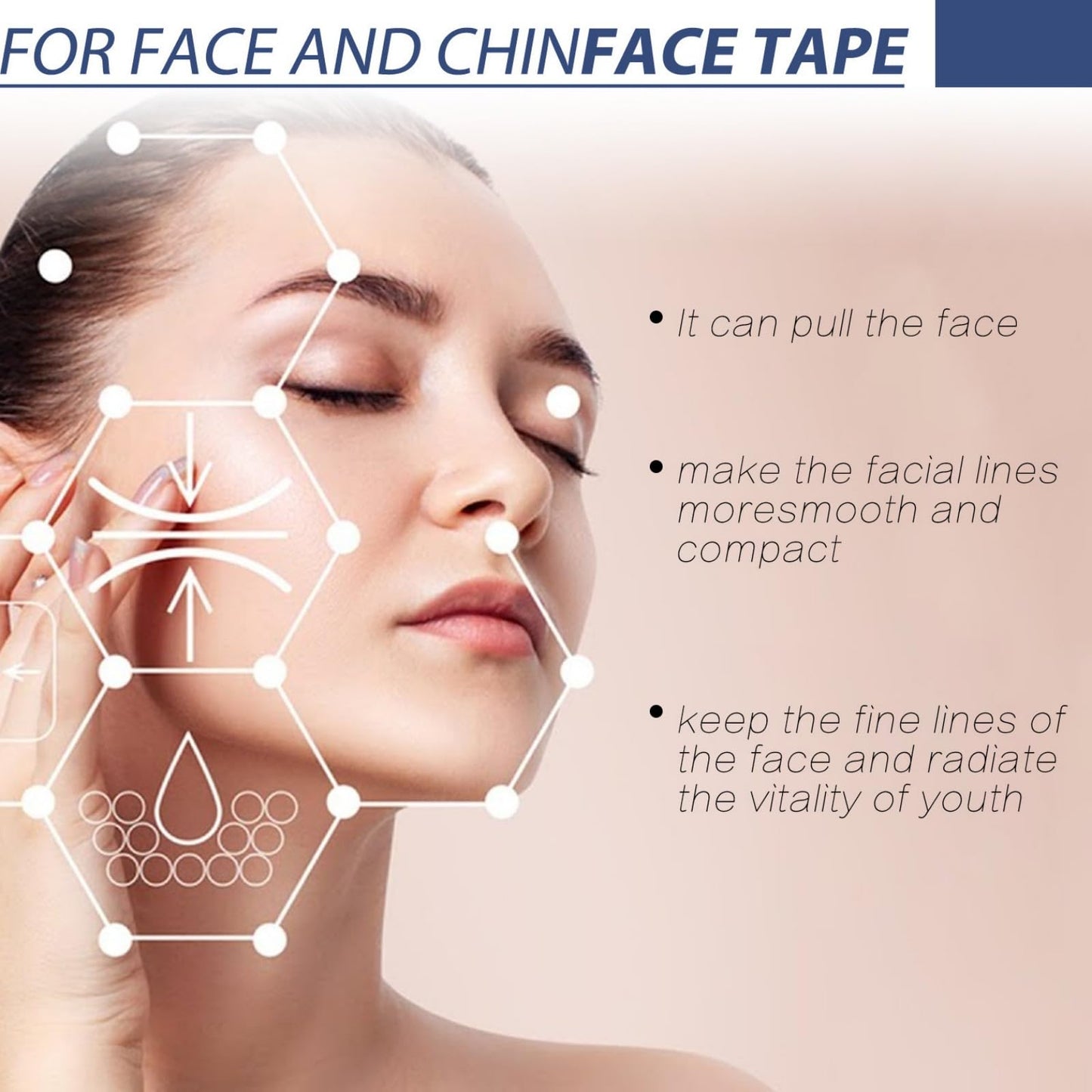 Oumun 120 Pcs Face Lift Tapes for Facial Wrinkles Reduction,Face Lift Tape,Lifting Invisible Face for Tapes Tightening Skin,Waterproof and Instant Makeup Tool for Wrinkles,Elasticity Tighten Lift Patches