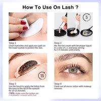 NLFOX Black Eyebrow Tint - 2-in-1 Eyelash Tint & Eyebrow Dye Kit - Waterproof Eye Brow and Lash Tint Kit Long Lasting - Natural Black Eyelash Dye 10min Fast & Easy for Starters Home Use