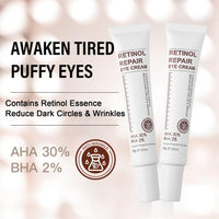Retinol Eye Cream With Retinol Serum & AHA 30% & BHA 2% -Under Eye Cream For Dark Circles Puffy Eyes -Retinol Serum Moisturising Anti-Wrinkle Anti-Aging Eye Creams (Retinol Eye Cream)