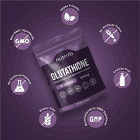 Nutrivo Liposomal Glutathione Supplement - 2000mg Complex Per Serving With Vitamin C, Collagen, Hyaluronic Acid & Phosphatidyl Choline | 60 Softgels - 1 Month Supply | Non-GMO & Third-Party Tested
