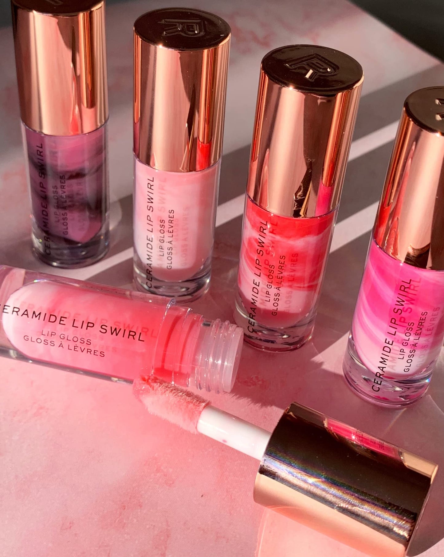 Makeup Revolution, Lip Swirl Ceramide Gloss, Lipgloss, Berry Pink, 4.5ml