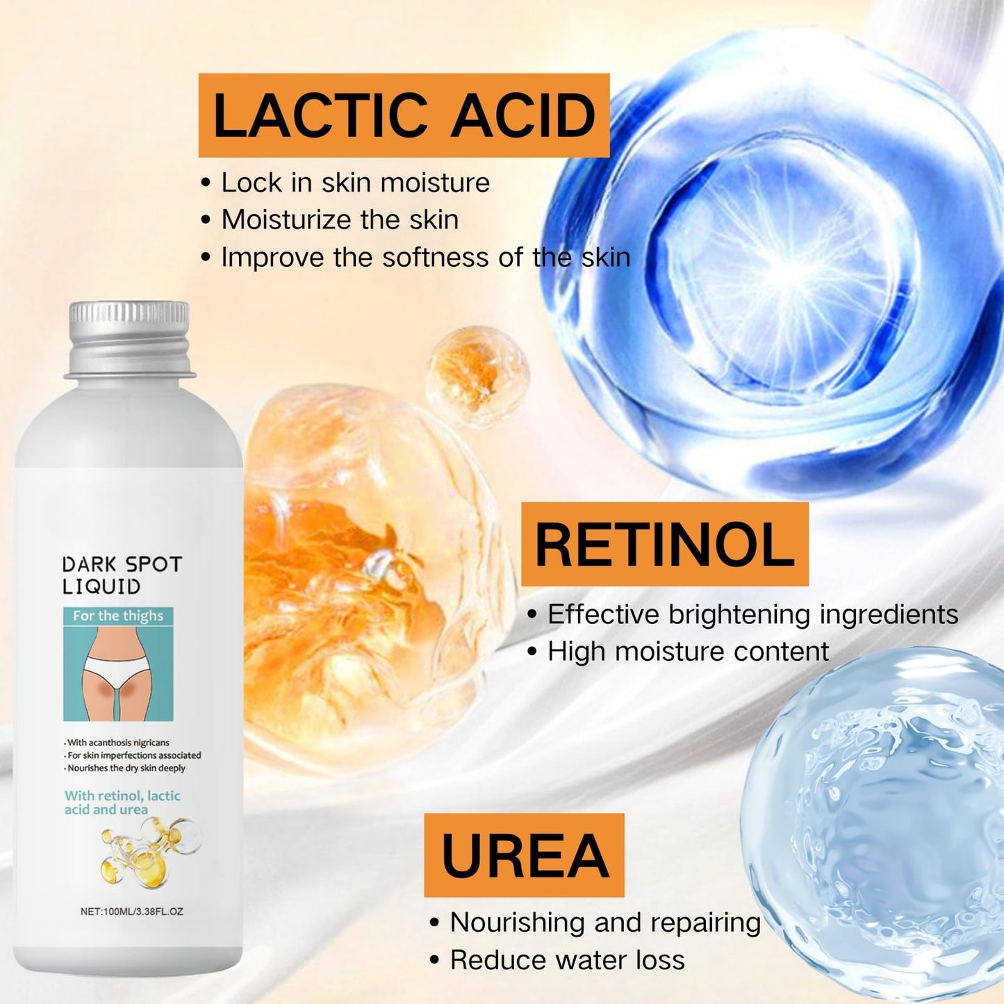 100ml Skin Bleaching Cream - Skin Lightening Cream for Intimate Area -Underarm Whitening Products - Bleaching Crea_m For Underarm - Body Lotion for Women for Private Part - Improve dullness