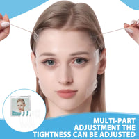 Katslyn 48 PCS Face Lift Tape Invisible Set,Neck Lift Tape, Invisible Face Lift Patches for Skin Tightening, Makeup Tools (String*8, Patches*40)