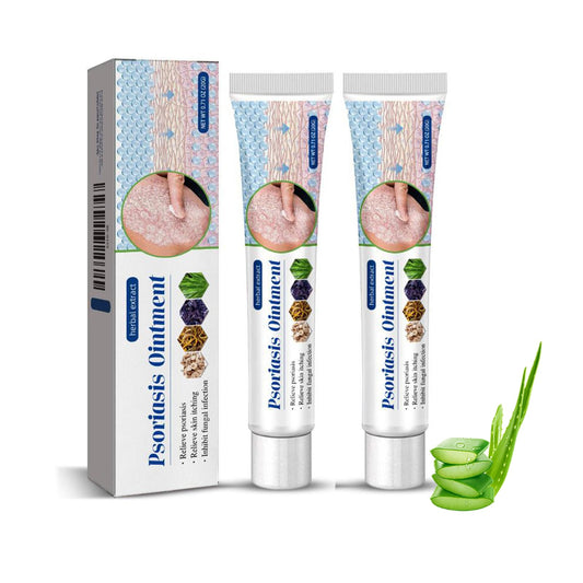 Herbal Skin Relief Cream with Aloe Vera – Soothing Moisturizer for Dry Skin – Lightweight, Non-Greasy Daily Hydration for All Types(2pcs) (2PCS)