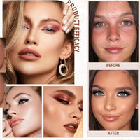 SingHao Makeup Foundation Stick,Cream Foun/dation With Built-In Brush,Make/up Multi-Use Coverage Concealer Sti/ck,Longwear Found/ation Stic/k,Stick Foundation Makeup,Foun/dation Face Sti/ck,Contour St/ick#4