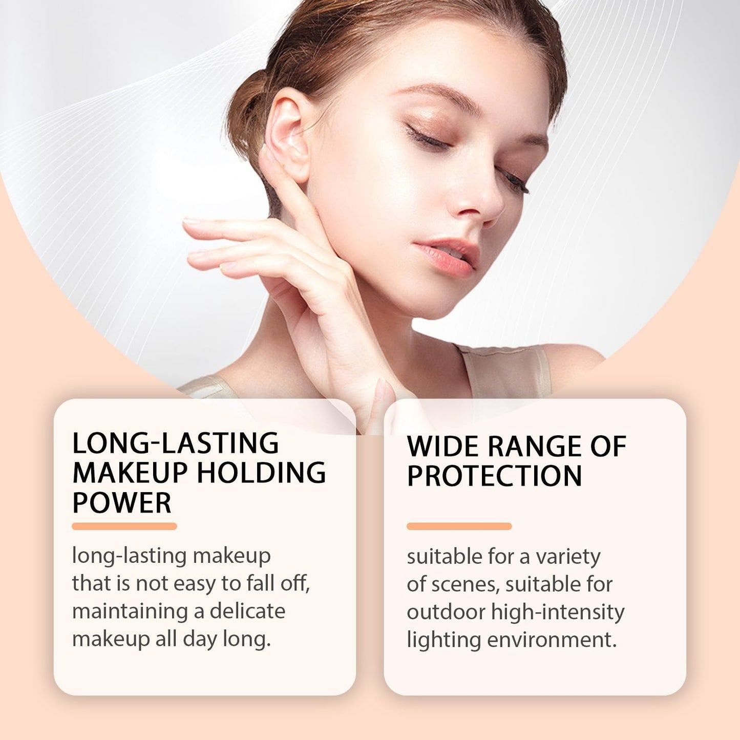Xunzhi 2 in 1 Powder Sunscreen for Face,Mineral Powder Sunscreen Brush,P/owder S/unscreen for Scalp,Matte Face P/owder with Spf35,Mineral F/ace Po/wder,Portable Translucent S/unscreen Po/wder