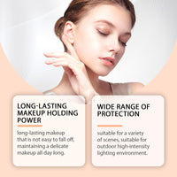 Xunzhi 2 in 1 Powder Sunscreen for Face,Mineral Powder Sunscreen Brush,P/owder S/unscreen for Scalp,Matte Face P/owder with Spf35,Mineral F/ace Po/wder,Portable Translucent S/unscreen Po/wder