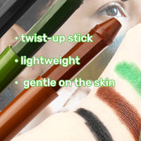 3 Color Camo Face Paint,Camo Face Paint Stick Set,3 Colors Eye Black Camo Face Paint,Waterproof&Sweat-Resistant Body and Eye Camouflage,Camouflage Hunting Face Paint Stick,Face Paint,Green Body Paint