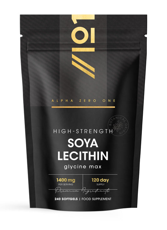SOYA Lecithin Oil 1400mg - Produced from Naturally Sourced Non-GMO SOYA Beans - Source of Phospholipids - Pure & Potent Glycine Max - 240 Softgels (4 Months Supply) by Alpha01