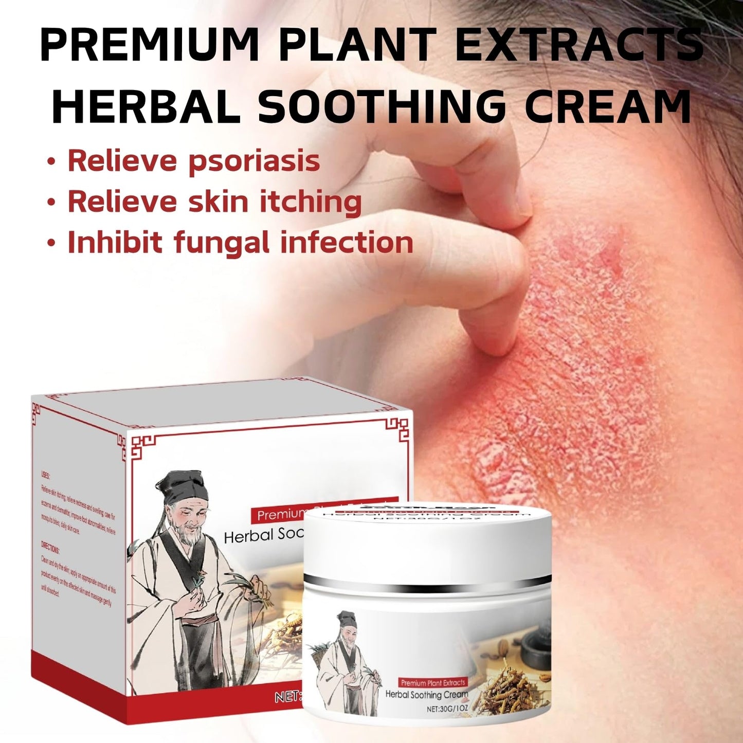 Cureluxe Natural Chinese Herbal Body Cream - Organic Smiles and Joys Cream - Skin Cream Natural Chinese Body Cream for Skin - Ultra Hydrating & Nourishing Chinese Herbal Creams for Skin