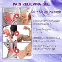 Kr-EIN Massage Gel - Soothing Pain Relief Massage Gel 100g - Natural Joint Pain Relief Purple Gel, Rapid Absorption Joint Cream for Back, Neck, Knees, Sports Recovery, Deep Muscle Pain Relief
