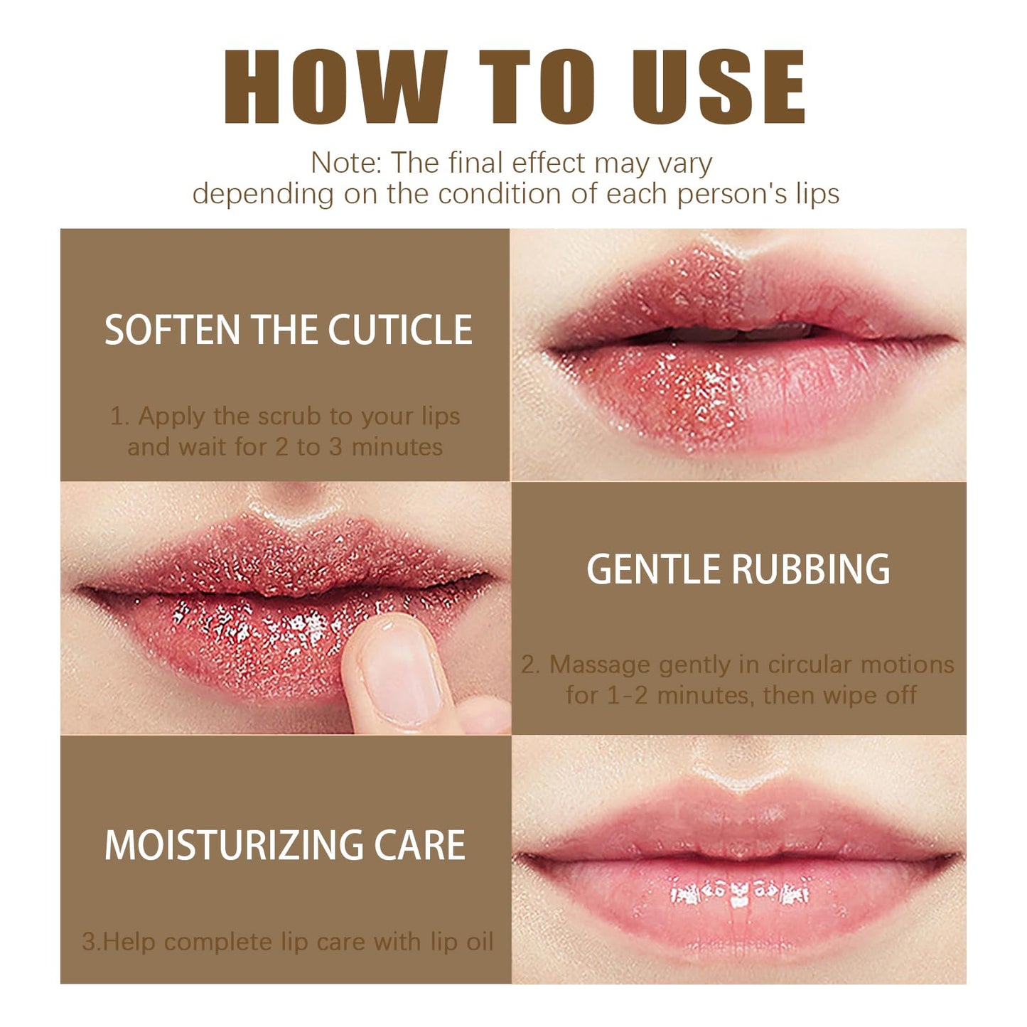 Maggikey Moisturizing Lip Exfoliator and Lightening Scrub - Removes Dead Skin, Brightens Dark Lips, and Hydrates Chapped and Cracked Lips