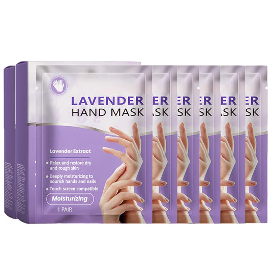 Maggikey Moisturizing hand mask contains lavender extract, lactic acid, shea butter, vitamin e and glycerin to help moisturize dry, rough skin 6 Lavender