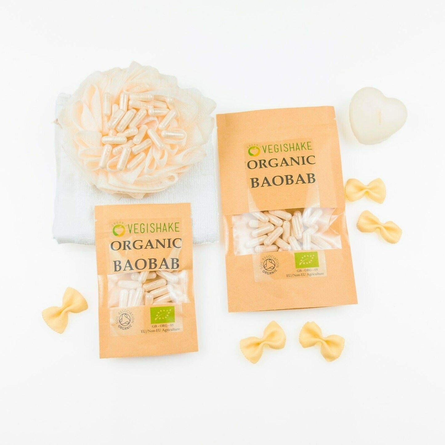 Organic Baobab HPMC Capsule 800mg Supplements Vitamin C Digestion Stomach Health Vegan Halal Kosher (90 Capsules)