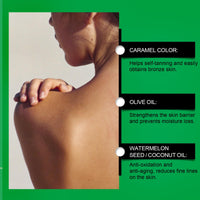 AmiCera Tanning Moisturiser, Extreme Intensifying Tanning Cream, Tanning Enhancers for Sunbed Sun Sunkissed Tan Tinted Moisturiser Body, Men & Women, Fast Absorbing Lightweight, Watermelon 100g