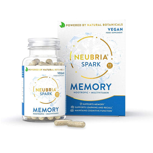 Spark Nootropic with Multivitamin - Cognitive Supplements for Energy and Focus, Supports Learning and Cognitive Function – Memory Booster - 60 Capsules – by Neubria