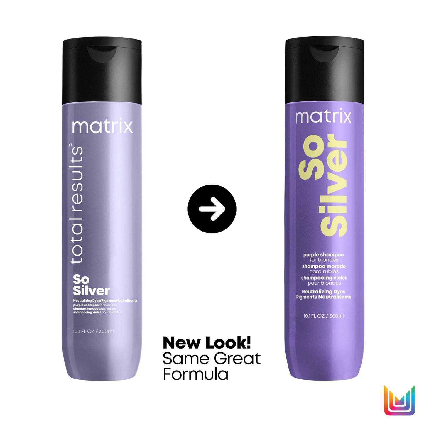 Matrix So Silver, Purple Shampoo to brighten Blonde, Grey and Silver Hair, helps to neutralise unwanted yellow undertones Total Results 300ml