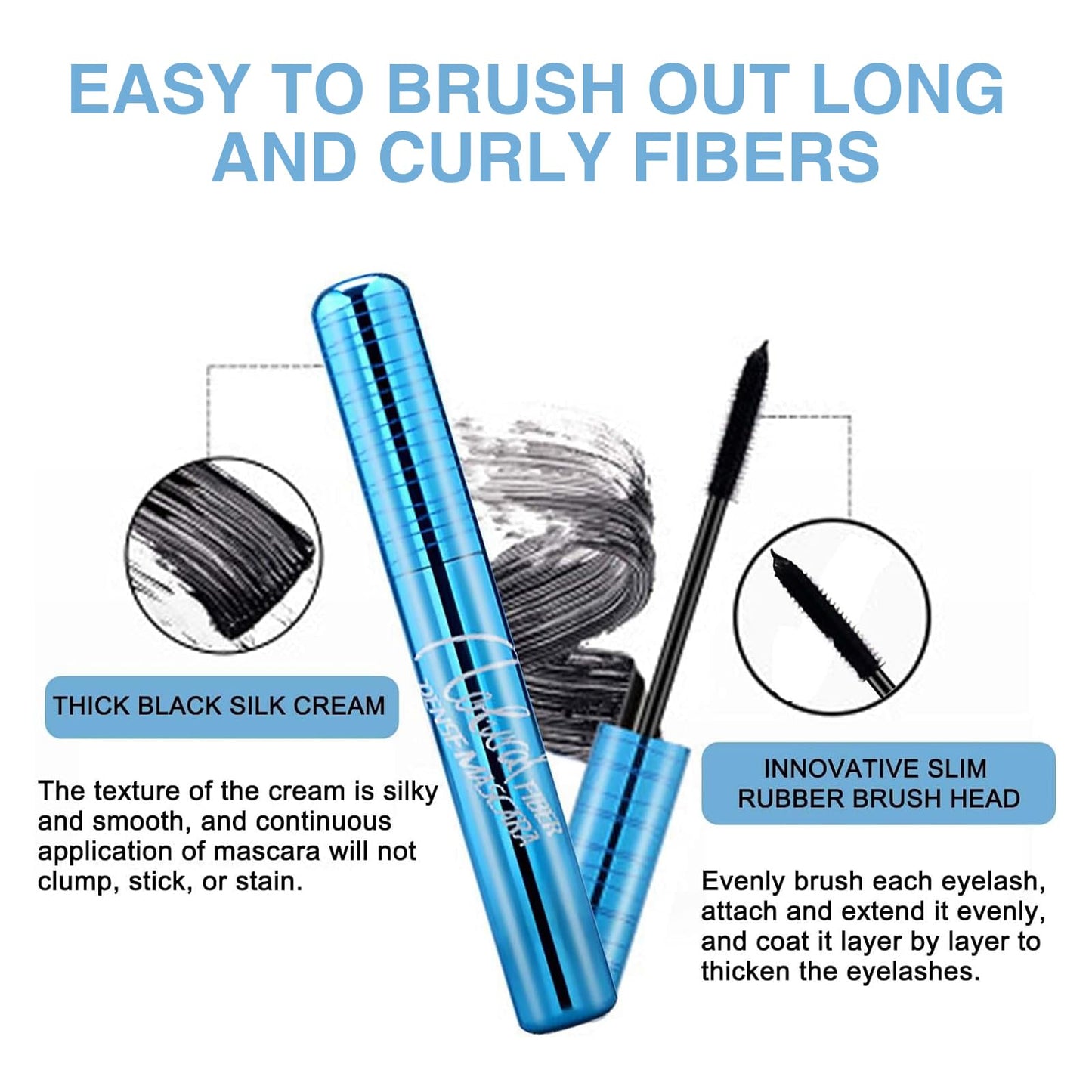 Leogony 2PCS Primelash Mascara, Tailored Waterproof Mascara for Mature Women, Ideal for Everyday and Special Occasion Looks