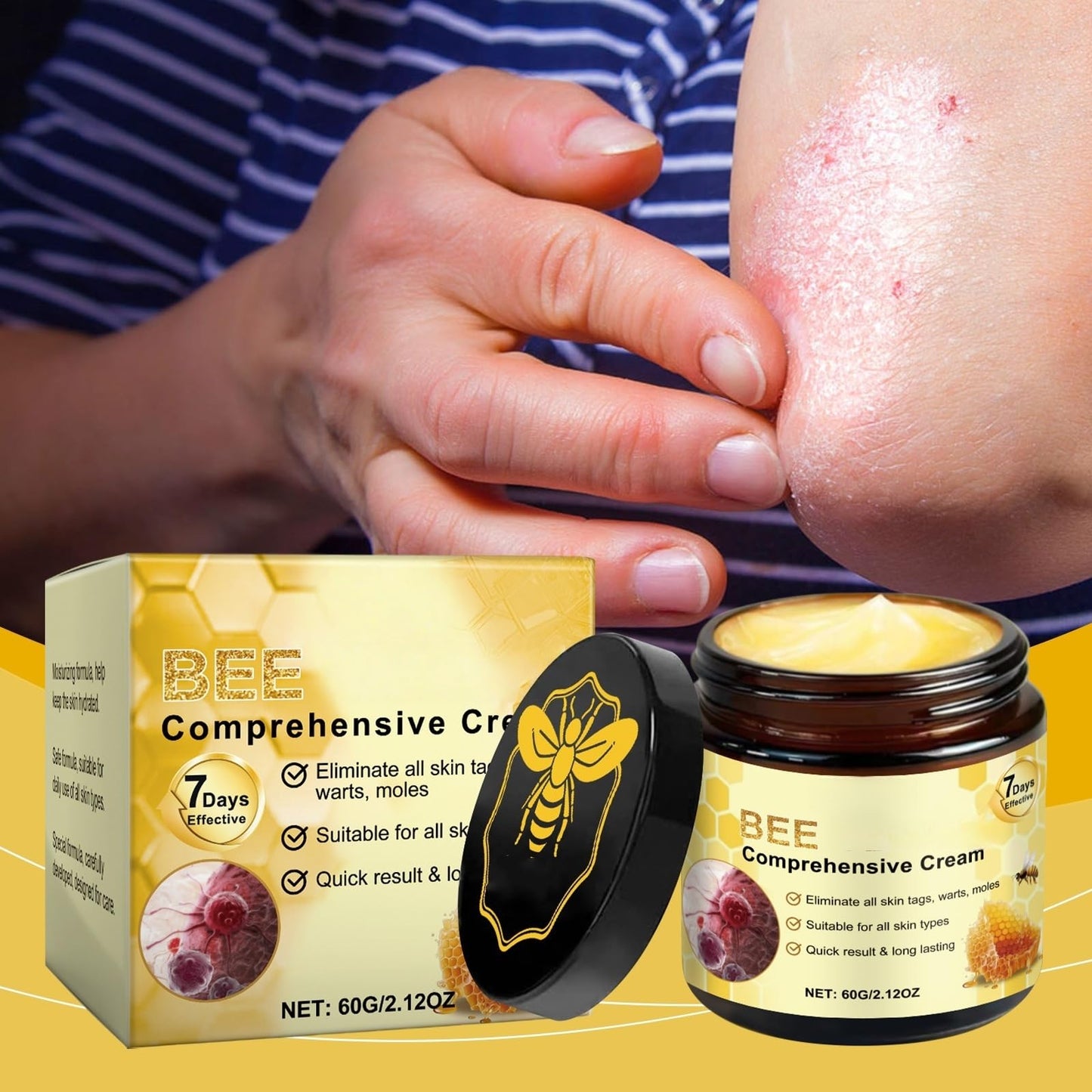 Mubuni 2PCS Bee V/enom Wrinkle Removal Cream,Bee V/enom Cream for All Skin Types,Be/e Ve/nom Crea/ms for Skin,B/ee Veno/m Comprehensive Cre/am,Be/e Ven/om Skin Treatment Cr/eam,B/ee Ve/nom Face C/ream