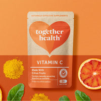 Vitamin C – Together Health – with Organic Citrus Fruits – Gentle & Easily Absorbed – Includes Naturally Occurring Bioflavonoids – Vegan Friendly – Made in The UK – Pack of 3-90 Vegecaps