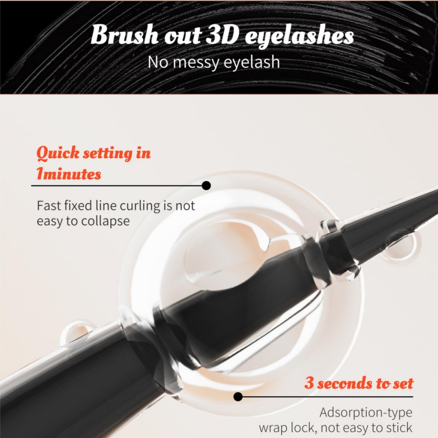 SingHao Mascara Black Waterproof for Women,Mascara Black Volume and Length Waterproof,False Lash Effect Ma/scara,High Heels Bla/ck M/ascara,Lengthening Wate/rproof Ma/scara,Wat/erproof & Smudge-Proof