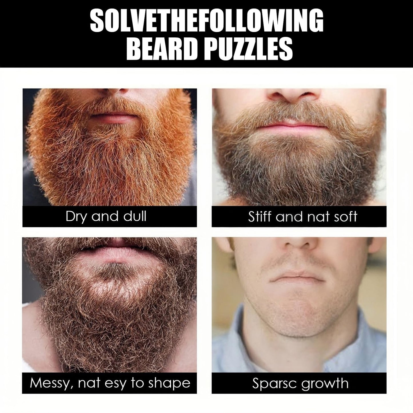 Coloroom Beard Growth Kit With Roller & Mild Essential Oil - Rapid Beard Growth & Thickening - Beards Grooming Kit For Men - Gifts For Dad