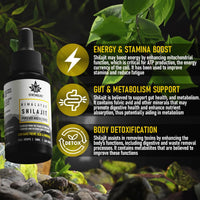 Shilajit Resin Stronglife Himalayan Liquid Oil Drops 30 gram Equivalent | Natural Source of Fulvic Acid & Mineral Oral Drops | UK Lab Certified | 30ml