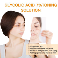 IZBEAUVO Glycolic Acid 7% Toning Solution,240ml Glycolic Acid Toning Resurfacing Solution,Glycolic Acid Serum, Hyaluronic Acid Serum for Blemishes And Acne,Refined Uniform Clean and Tender Toner Skincare