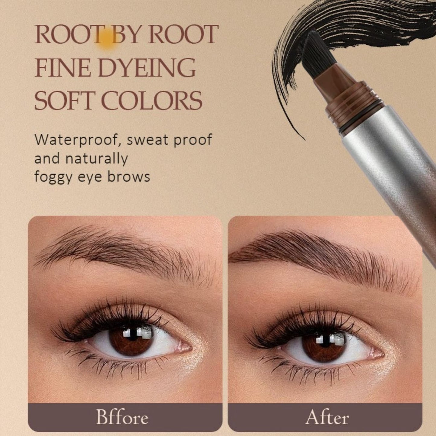 SingHao Brow-Fection Angled Brush Eyebrow Pencil,Natural Shaping Outlining Filling Eyebrow Makeup,Liftique Instant Bro/w Br/ush,Wild Eyebrow Br/ush,Non-Smudged Eye/brow Pen,Eye/brow Stroke Brush(03#Auburn)