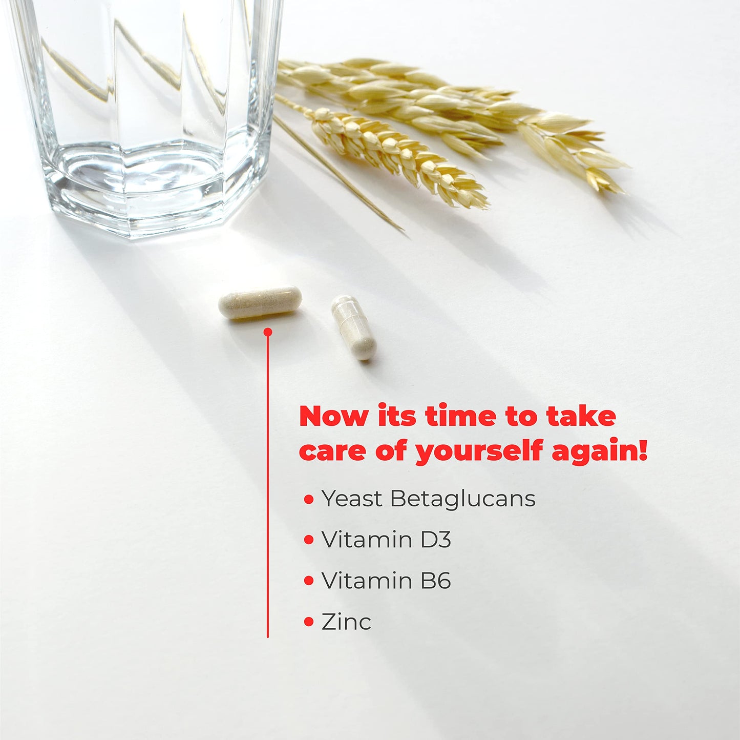 Vitae ImmunoVita -betaglucans, Vitamin D3 and B6 and zinc for Strong Immune System- 30 Capsules