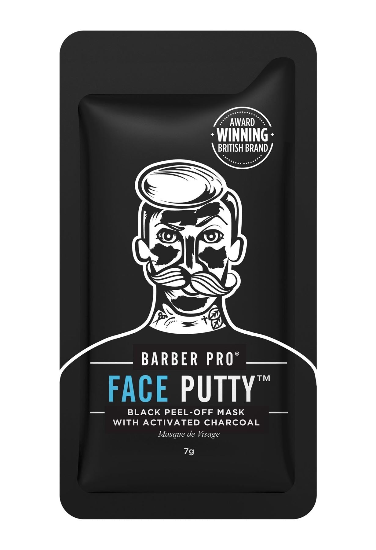 BARBER PRO Skin Revival Kit | Pamper Sets for Men | Packed Full of Natural Ingredients | Includes 2 Face Masks, 1 Under Eye Mask, & 1 Peel Off Mask | Skin Care for Men |