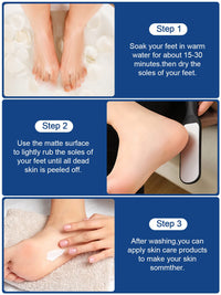 EBANKU 50 PCS Foot Files Reusable Stainless Steel Foot File Callus Remover Professional Abrasive Feet Rasp Foot Refill Pads Pedicure Sandpapers Replacement (Gray)