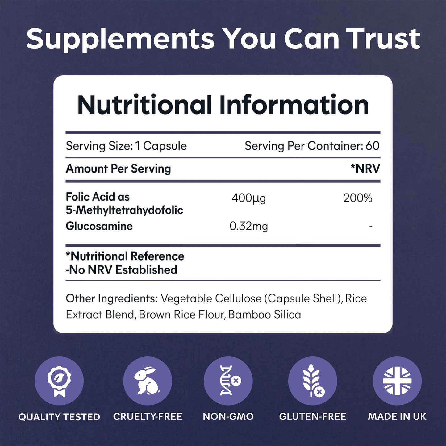 Purolabs Folate Supplement – High-Potency Methylfolate (5-MTHF) for Energy, Brain Function & Prenatal Health – Bioavailable & Vegan-Friendly