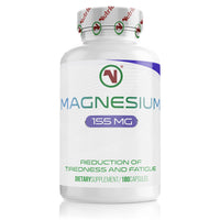 Nutriodol Magnesium Bisglycinate - Up to 465mg per Day | 180 x Easy to Swallow Capsules | 60 Days Minimum Supply | Reduce Tiredness and Fatigue