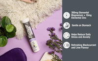 FAST&UP Fast&Up Magnesium - 300mg Magnesium & 10mg Zinc - Saver Multipack - 80 Tablets (4 x 20) - Tasty Blackcurrant & Lime Flavour